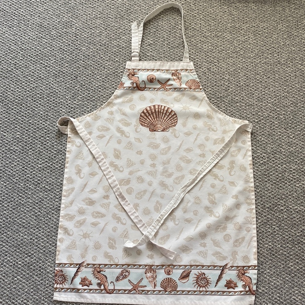 Bib Beach Themed Cotton Apron
